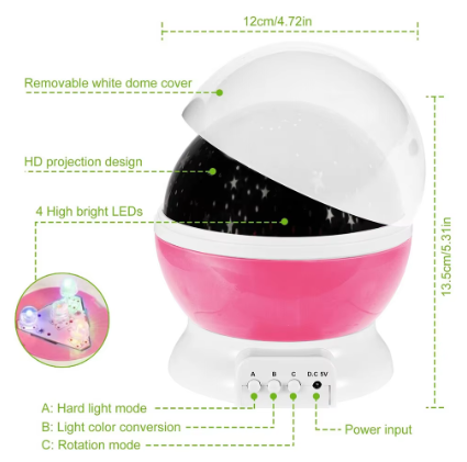 Starry Sky Projection Night Light